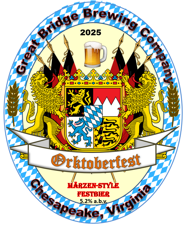 Orktoberfest Märzen-style Festbier label, 5.2% ABV